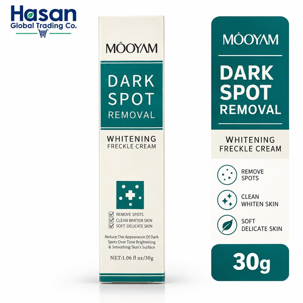 MOOYAM Dark Spot Removal Whitening Freckle Cream – 30g