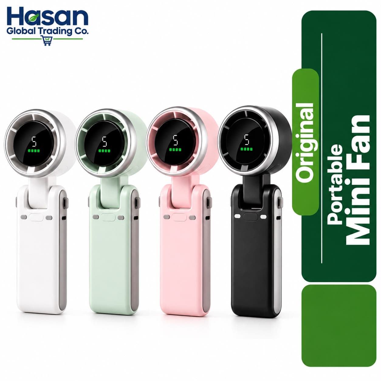 Portable Rechargeable Mini Fan – 5 Speed